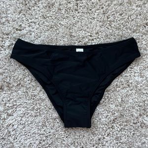 NWOT Women’s Black Swim Bottoms, Size S